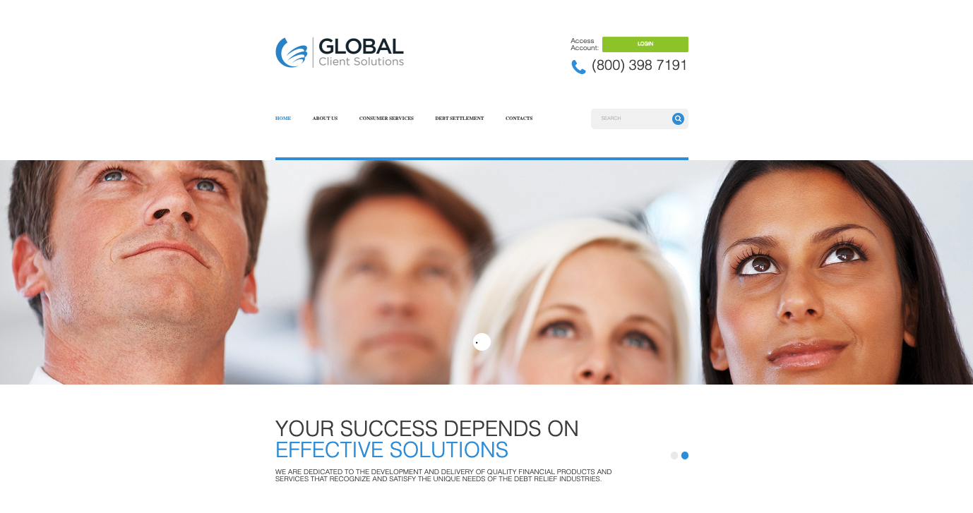 Old website — Global Client Solutions